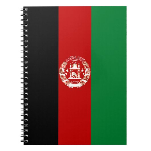 Afghaanse vlag notitieboek (Voorkant)