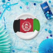 Afghaanse vlag papieren bordje (Feest)