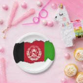 Afghaanse vlag papieren bordje (Feest)
