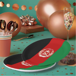 Afghaanse vlag papieren bordje