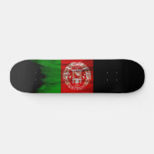 Afghaanse vlag, penseelstreek, nationale vlag persoonlijk skateboard (Horizontaal)