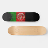 Afghaanse vlag, penseelstreek, nationale vlag persoonlijk skateboard (Horizontaal)
