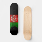 Afghaanse vlag, penseelstreek, nationale vlag persoonlijk skateboard (Voorkant)