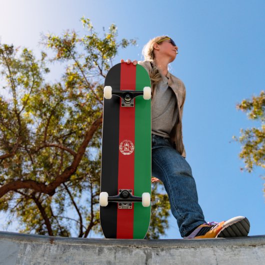 Afghaanse vlag persoonlijk skateboard (Buiten 1)