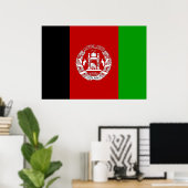 Afghaanse vlag poster (Thuiskantoor)