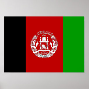 Afghaanse vlag poster