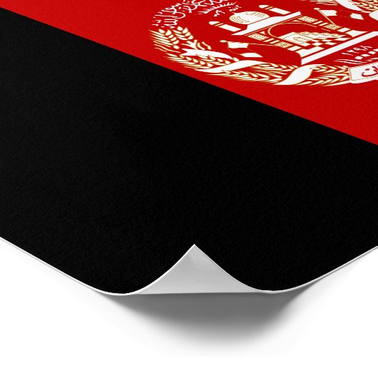 Afghaanse vlag poster (Hoek)