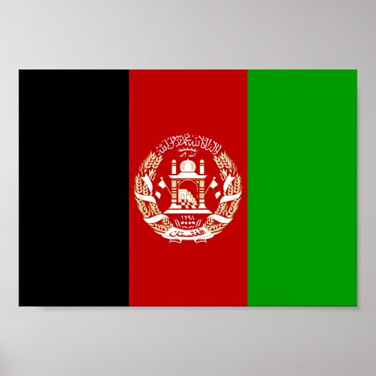 Afghaanse vlag poster (Voorkant)
