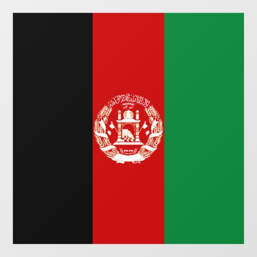 Afghaanse vlag raamsticker (Vel)
