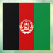 Afghaanse vlag raamsticker (Vel 3)