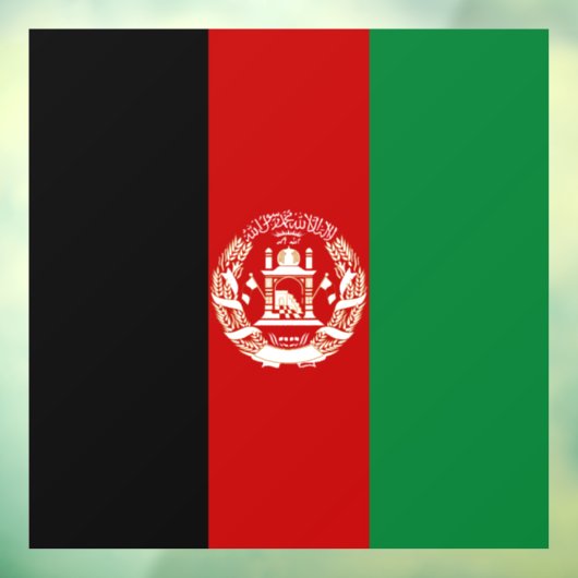 Afghaanse vlag raamsticker (Vel 3)