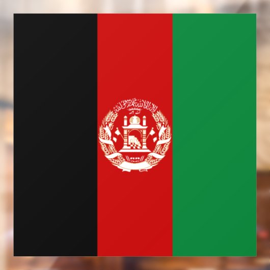 Afghaanse vlag raamsticker (Vel 2)