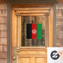 Afghaanse vlag raamsticker