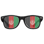 Afghaanse vlag retro zonnebril (Voorkant)