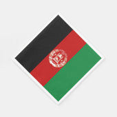 Afghaanse vlag servet (Hoek)