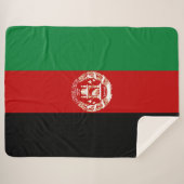 Afghaanse vlag sherpa deken (Voorkant (horizontaal))