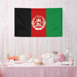 Afghaanse vlag spandoek
