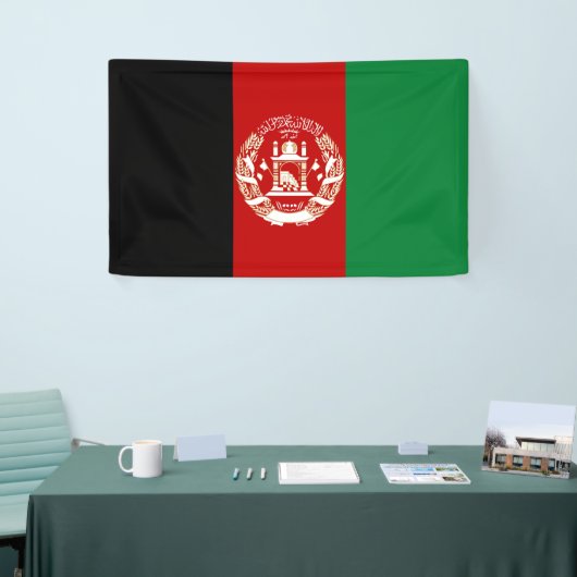 Afghaanse vlag spandoek (Beurs)