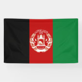 Afghaanse vlag spandoek (Horizontaal)