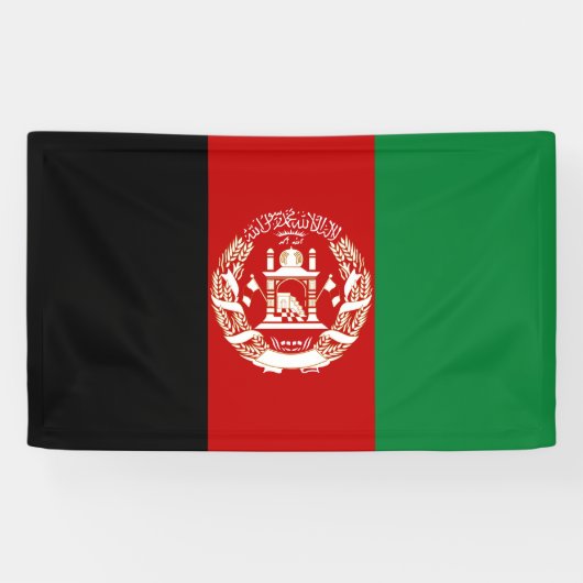 Afghaanse vlag spandoek (Horizontaal)