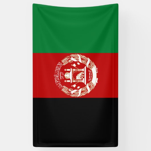Afghaanse vlag spandoek (Verticaal)