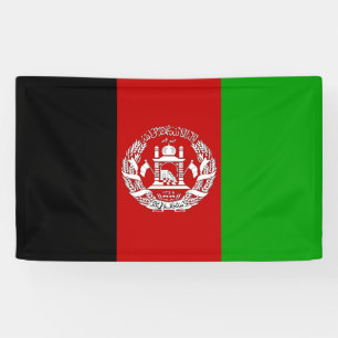 Afghaanse vlag spandoek