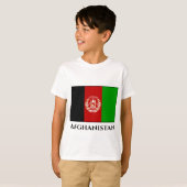 Afghaanse vlag t-shirt (Voorkant volledig)