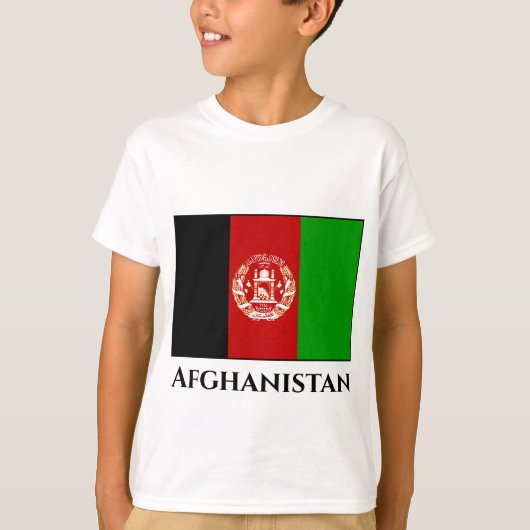 Afghaanse vlag t-shirt (Voorkant)