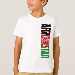 Afghaanse vlag t-shirt