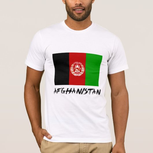 Afghaanse vlag t-shirt (Voorkant)