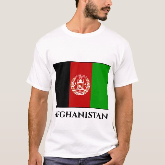 Afghaanse vlag t-shirt (Voorkant)
