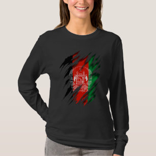 Afghaanse vlag t-shirt