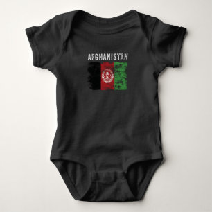 Afghaanse vlag Verstoorde Afghaanse vlag Romper