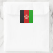 Afghaanse vlag vierkante sticker (Tas)