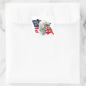 Afghaanse vlag vierkante sticker (Tas)