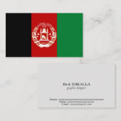 Afghaanse vlag visitekaartje (Voorkant / Achterkant)