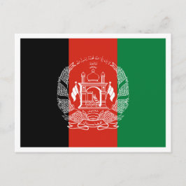 Afghaanse vlag, vlag van Afghanistan Briefkaart