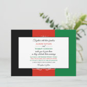 Afghaanse vlag, vlag van Afghanistan bruiloft Kaart (Staand voorkant)