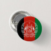 Afghaanse vlag, vlag van Afghanistan Ronde Button 3,2 Cm (Voorkant /achterkant)