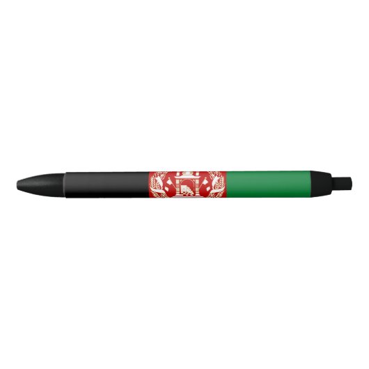 Afghaanse vlag zwarte inkt pen (Voorkant)