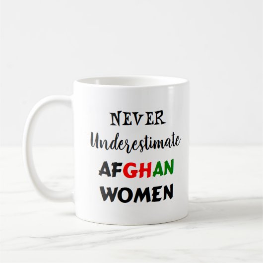 afghaanse vrouwen koffiemok (Links)