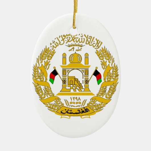 Afghaanse wapenstilstand keramisch ornament (Voorkant)