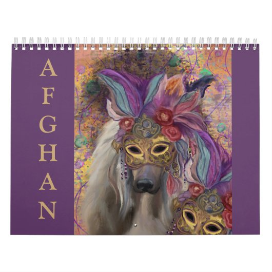 Afghaanse windhond 2025 kalender (Hoes)