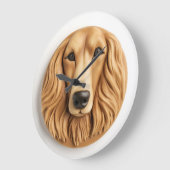 Afghaanse Windhond 3D Geïnspireerd Grote Klok (Hoek)