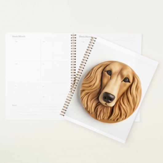 Afghaanse Windhond 3D Geïnspireerd Planner (Display)