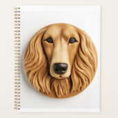 Afghaanse Windhond 3D Geïnspireerd Planner (Voorkant)