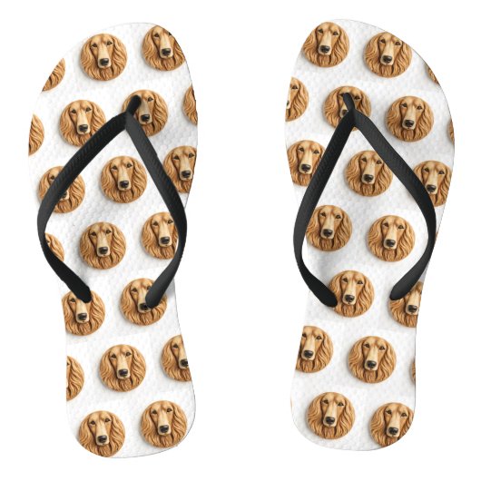 Afghaanse Windhond 3D Geïnspireerd Teenslippers (Voetbed)