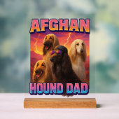 Afghaanse windhond acryl bord (Neutraal)
