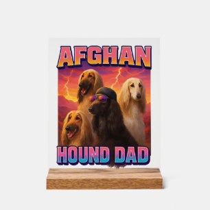 Afghaanse windhond acryl bord