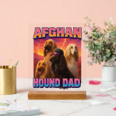 Afghaanse windhond acryl bord (Huwelijk)